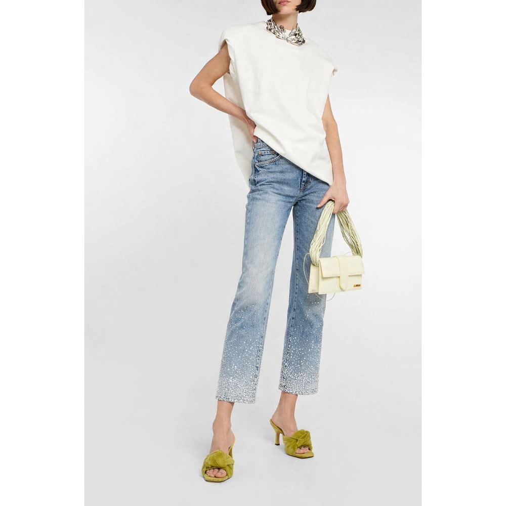 7 For‎ All Mankind Logan stovepipe jeans size 28 Juicy Crystal straight $348